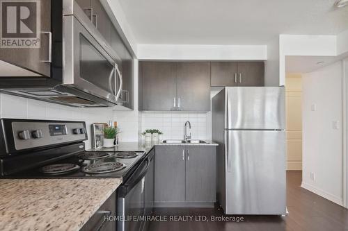 607 - 80 Esther Lorrie Drive, Toronto (West Humber-Clairville), ON - Indoor Photo Showing Kitchen With Stainless Steel Kitchen With Double Sink