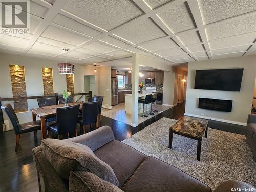 706 Balfour Street, Whitewood, SK - Indoor Photo Showing Living Room With Fireplace