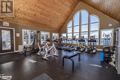 3876 Muskoka 118 Highway W Unit# Carling 3 Week 9, Port Carling, ON - Indoor Photo Showing Gym Room