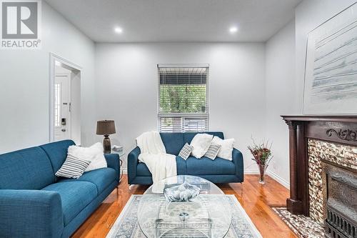 25 Boustead Avenue, Toronto (High Park-Swansea), ON - Indoor Photo Showing Living Room With Fireplace