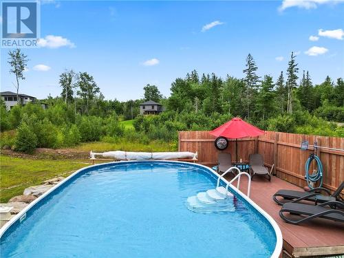 1693 Melanson, Dieppe, NB - Outdoor With Above Ground Pool With Backyard