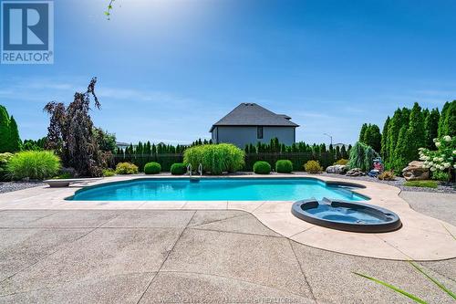 1821 Talbot Road, Kingsville, ON - Outdoor With In Ground Pool With Backyard