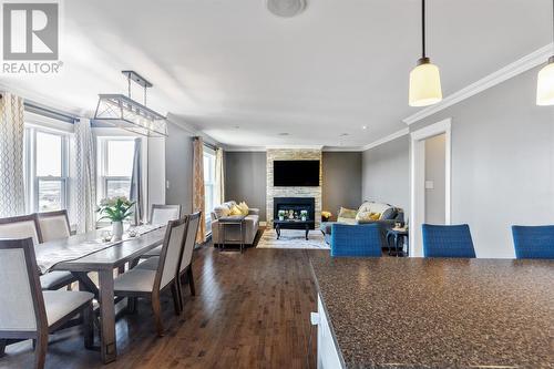 26 Tigress Street, St. John'S, NL - Indoor Photo Showing Dining Room With Fireplace