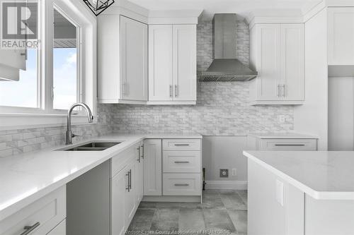 625 Orchards Crescent, Windsor, ON - Indoor Photo Showing Kitchen With Double Sink With Upgraded Kitchen