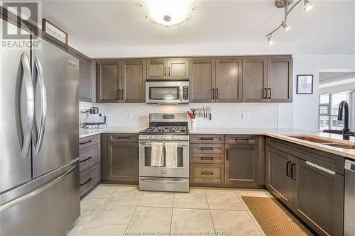 2175 Wyandotte Street East Unit# 213, Windsor, ON - Indoor Photo Showing Kitchen With Double Sink