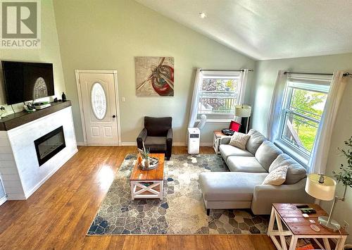 2 Jean D'Arc Place, Clarenville, NL - Indoor Photo Showing Living Room With Fireplace