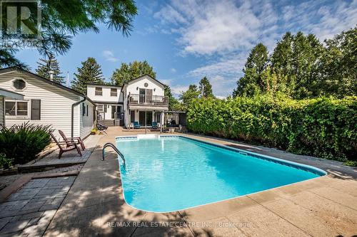 366 George Street, Milton (Old Milton), ON - Outdoor With In Ground Pool With Deck Patio Veranda