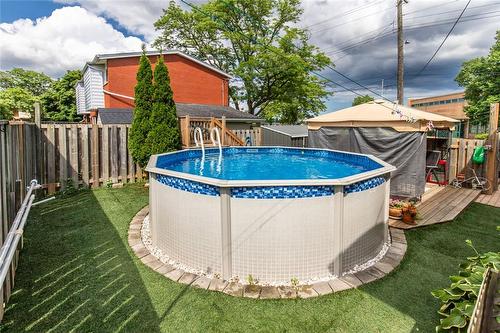 25 Muir Avenue, Hamilton, ON - Outdoor With Above Ground Pool