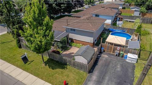 25 Muir Avenue, Hamilton, ON - Outdoor With Above Ground Pool With Deck Patio Veranda