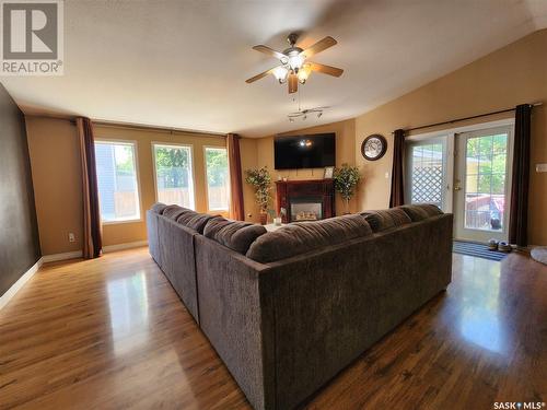 441 5Th Street, Weyburn, SK - Indoor Photo Showing Living Room With Fireplace