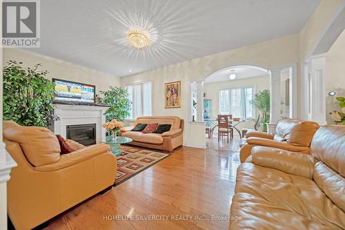 36 Beckenham Road, Brampton (Bram East), ON - Indoor Photo Showing Living Room With Fireplace