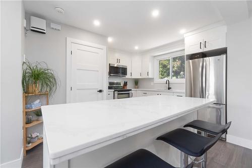 51 Camelot Drive, Hamilton, ON - Indoor Photo Showing Kitchen With Double Sink With Upgraded Kitchen