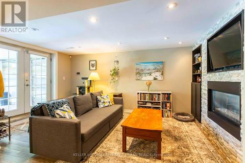 406 Lupin Drive, Whitby (Downtown Whitby), ON - Indoor Photo Showing Living Room With Fireplace