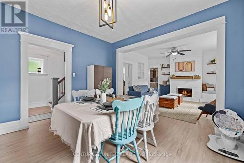 572 Rogers Street, Peterborough (Ashburnham), ON - Indoor Photo Showing Dining Room With Fireplace