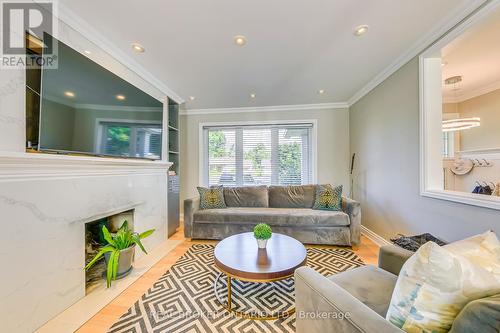 230 Mcgill Street, Mississauga, ON - Indoor Photo Showing Living Room With Fireplace