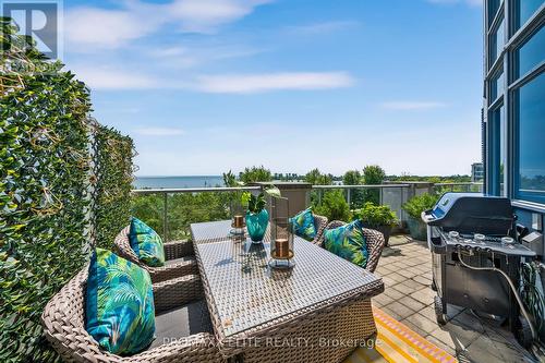 318 - 2095 Lake Shore Boulevard W, Toronto (Mimico), ON - Outdoor With Deck Patio Veranda With View