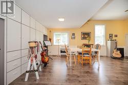 Entry closet (grey door). Dine with entertainment space. - 