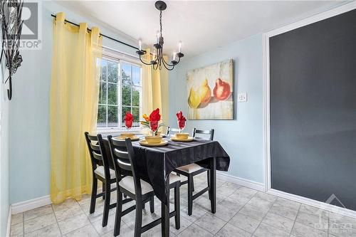 The dining room is right off the kitchen and has great view as well. - 160 Birch Avenue, Carleton Place, ON - Indoor Photo Showing Dining Room