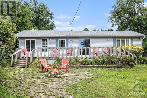 There’s nothing quite as nice as enjoying a camp fire on summer evenings, except for campfires in the fall and winter. - 160 Birch Avenue, Carleton Place, ON - Outdoor With Deck Patio Veranda