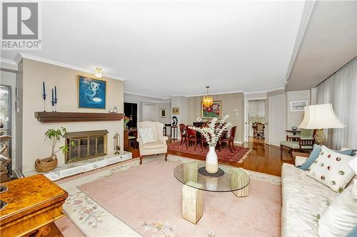 130 Queen Elizabeth Drive Unit#301, Ottawa, ON - Indoor Photo Showing Living Room With Fireplace