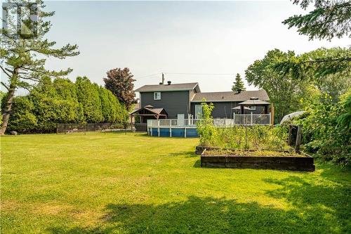 View from backyard - 6804 Page Drive, Cornwall, ON - Outdoor With Deck Patio Veranda With Backyard