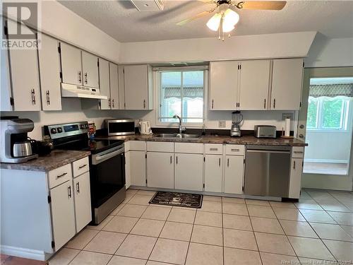 1326 Tobique Road, Drummond, NB - Indoor Photo Showing Kitchen With Double Sink