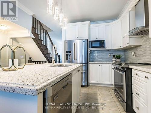 13 Kempsford Crescent, Brampton, ON - Indoor Photo Showing Kitchen With Stainless Steel Kitchen With Double Sink With Upgraded Kitchen