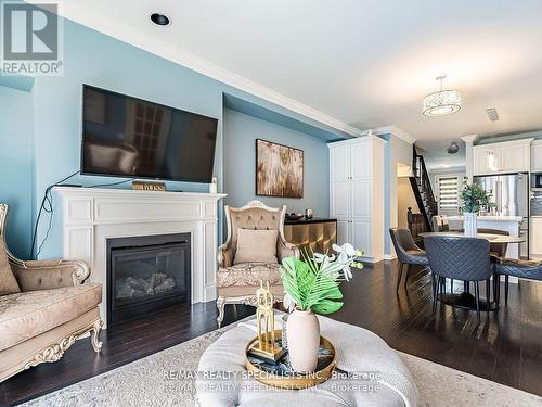 13 Kempsford Crescent, Brampton, ON - Indoor Photo Showing Living Room With Fireplace