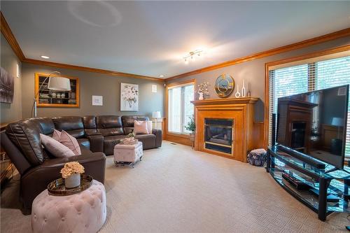 7775 St. Augustine Crescent, Niagara Falls, ON - Indoor Photo Showing Living Room With Fireplace