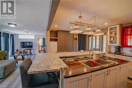 1059 Jocko Point Road, North Bay, ON - Indoor Photo Showing Kitchen With Double Sink