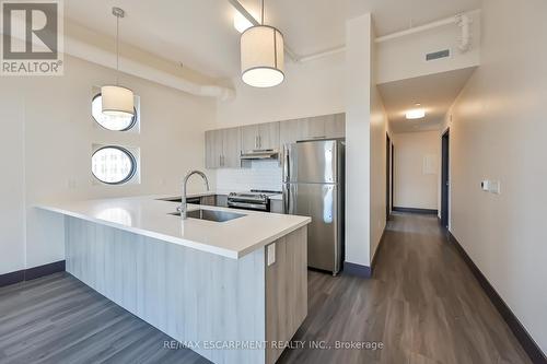 601 - 121 King Street E, Hamilton (Beasley), ON - Indoor Photo Showing Kitchen With Stainless Steel Kitchen