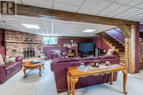 1919 Concession 6 Road S, Clearview, ON - Indoor Photo Showing Living Room With Fireplace