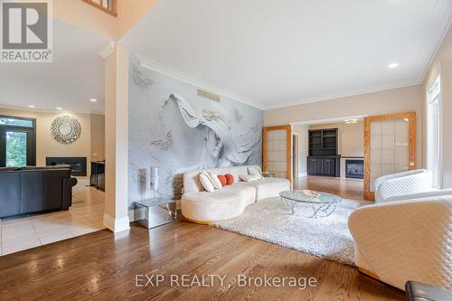 15 Turtle Lake Drive, Halton Hills, ON - Indoor Photo Showing Living Room With Fireplace