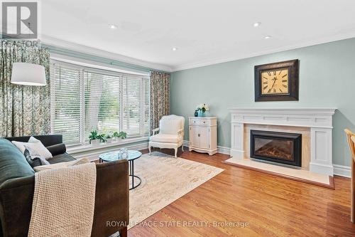 38 Parker Avenue, Hamilton (Ancaster), ON - Indoor Photo Showing Living Room With Fireplace