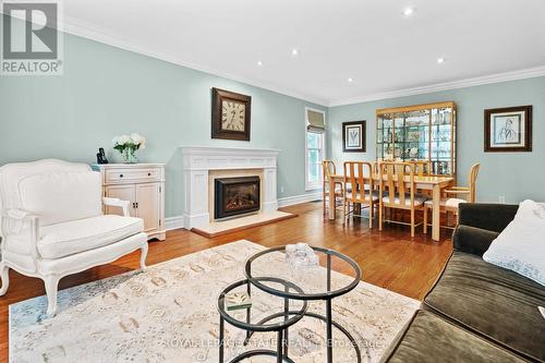 38 Parker Avenue, Hamilton (Ancaster), ON - Indoor Photo Showing Living Room With Fireplace