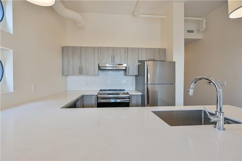 121 King Street E|Unit #601, Hamilton, ON - Indoor Photo Showing Kitchen With Stainless Steel Kitchen With Upgraded Kitchen