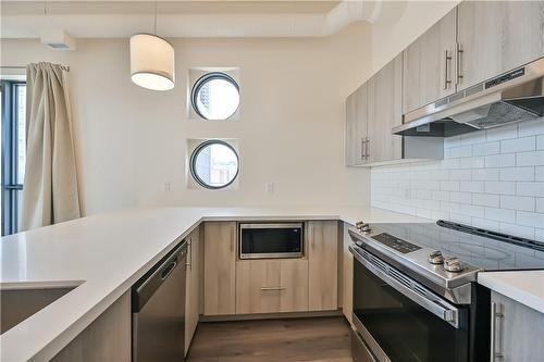 121 King Street E|Unit #601, Hamilton, ON - Indoor Photo Showing Kitchen With Stainless Steel Kitchen With Upgraded Kitchen