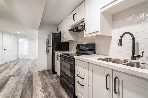 27 Grove Street, Hamilton, ON - Indoor Photo Showing Kitchen With Double Sink