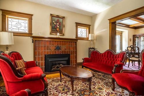 178 St. Clair Boulevard, Hamilton, ON - Indoor Photo Showing Living Room With Fireplace