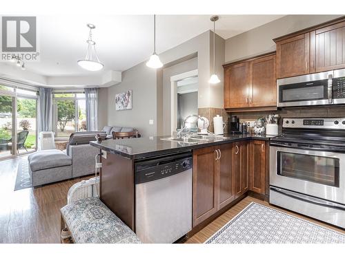 3533 Carrington Road Unit# 115, West Kelowna, BC - Indoor Photo Showing Kitchen With Double Sink