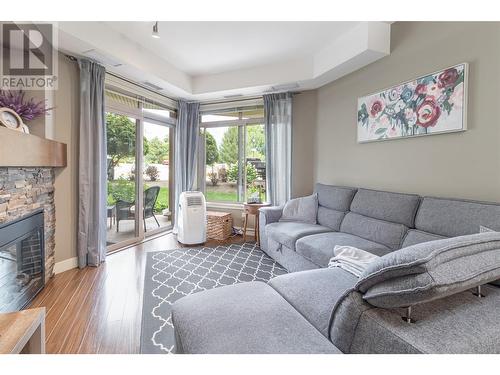 3533 Carrington Road Unit# 115, West Kelowna, BC - Indoor Photo Showing Living Room With Fireplace