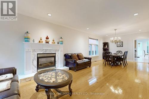 430 Hounslow Avenue, Toronto (Willowdale West), ON - Indoor Photo Showing Living Room With Fireplace