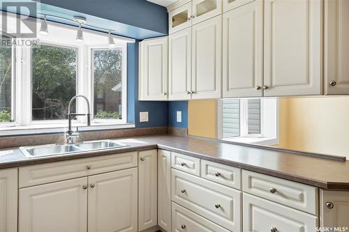 22 Dragan Crescent, Saskatoon, SK - Indoor Photo Showing Kitchen With Double Sink