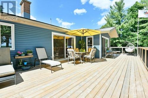 oversized deck great for entertaining - 889 Jones Point Road, Perth, ON - Outdoor With Deck Patio Veranda With Exterior