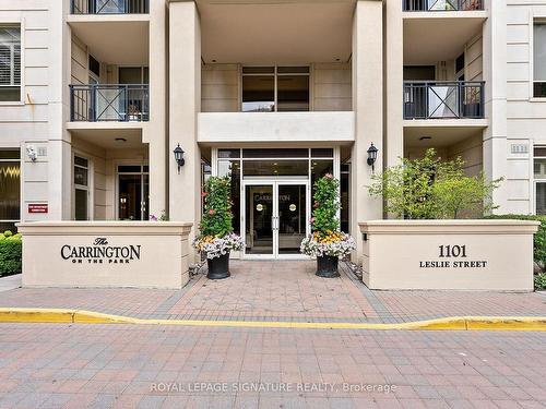 1506-1101 Leslie St, Toronto, ON - Outdoor With Balcony With Facade