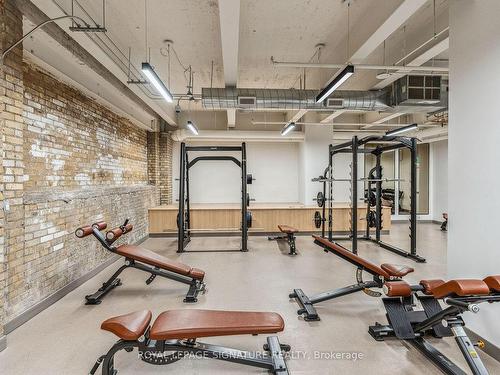 403-150 Logan Ave, Toronto, ON - Indoor Photo Showing Gym Room