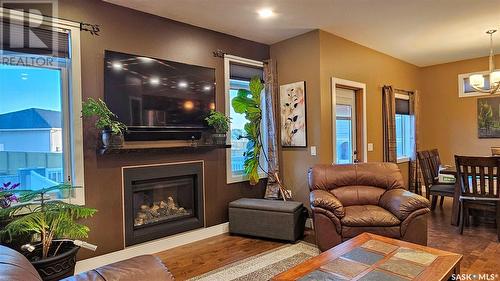 512 16Th Avenue, Humboldt, SK - Indoor Photo Showing Living Room With Fireplace