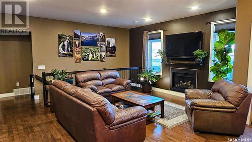 512 16Th Avenue, Humboldt, SK - Indoor Photo Showing Living Room With Fireplace