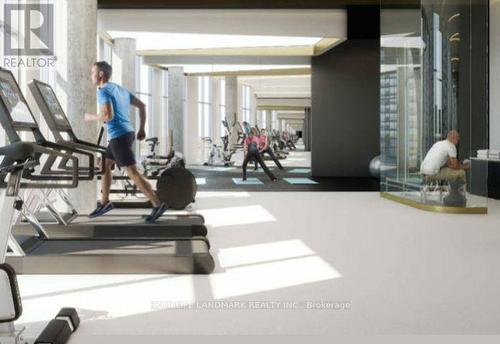 1204 - 1 Promenade Circle, Vaughan (Brownridge), ON - Indoor Photo Showing Gym Room