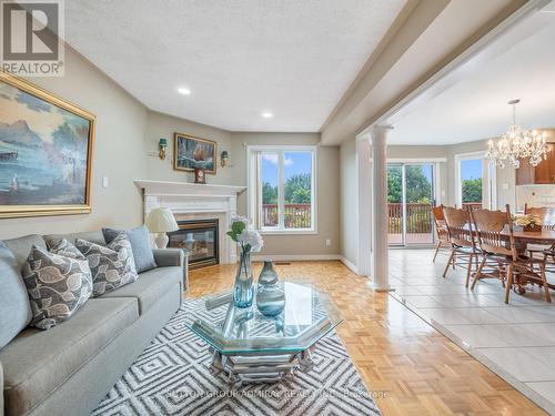 10 Silmoro Court, Vaughan (Maple), ON - Indoor Photo Showing Living Room With Fireplace